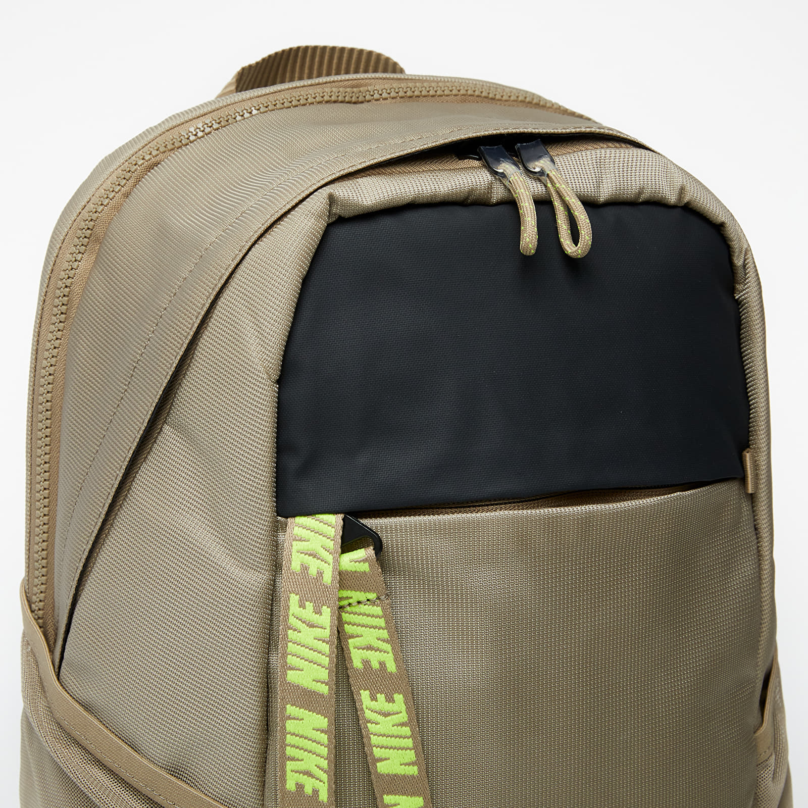 Rygsække Nike Sportswear Essentials Backpack Khaki/ Dark Smoke Grey/ Lemon Venom