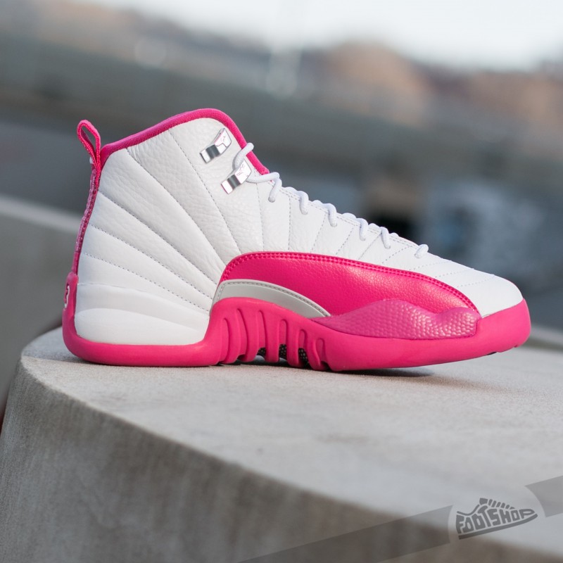 Air Jordan 12 Retro (GG) White/ Vivid Pink-Metallic Silver | Footshop