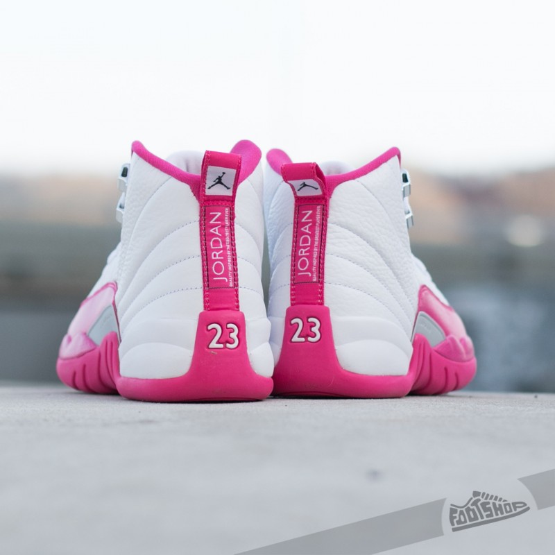 Air Jordan 12 Retro GG 6Y ホワイト/ピンク PINK Air Jordan 12 Retro (GG) White/ Vivid Pink-Metallic Silver | Footshop