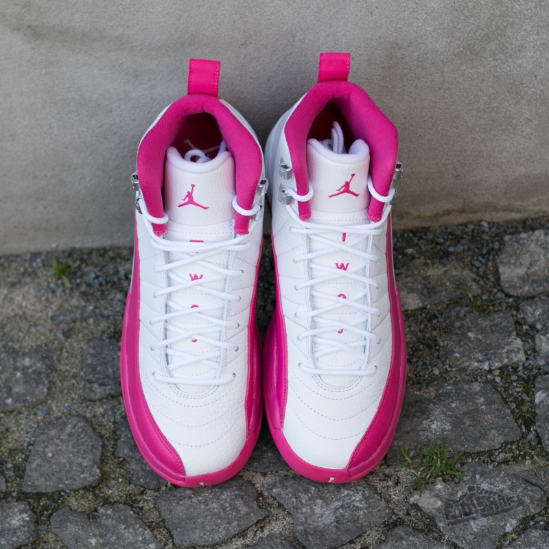 Air Jordan 12 Retro (GG) White/ Vivid Pink-Metallic Silver | Footshop