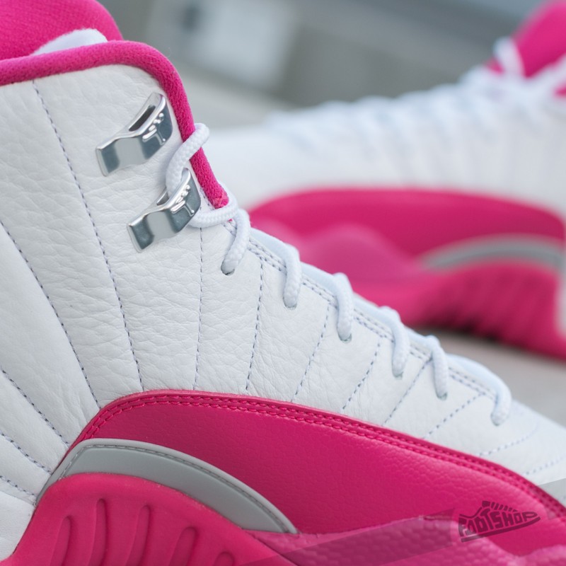 Air Jordan 12 Retro (GG) White/ Vivid Pink-Metallic Silver | Footshop
