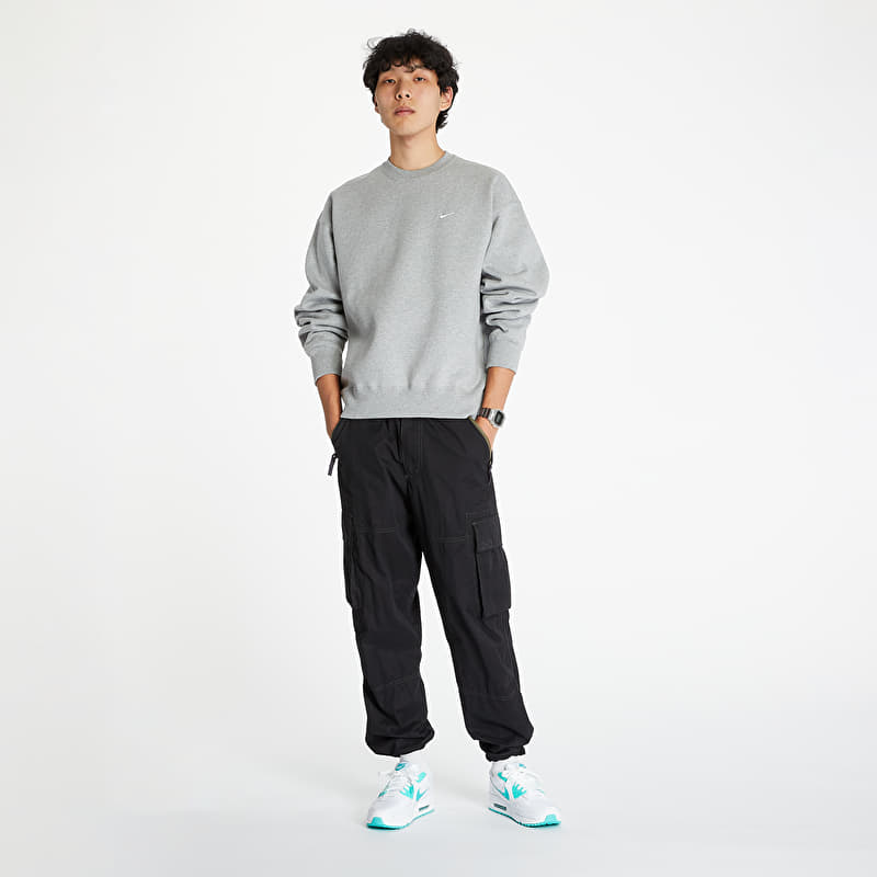 Felpa Nike Nrg SoloSwoosh Crew Fleece Dk Grey Heather/ White