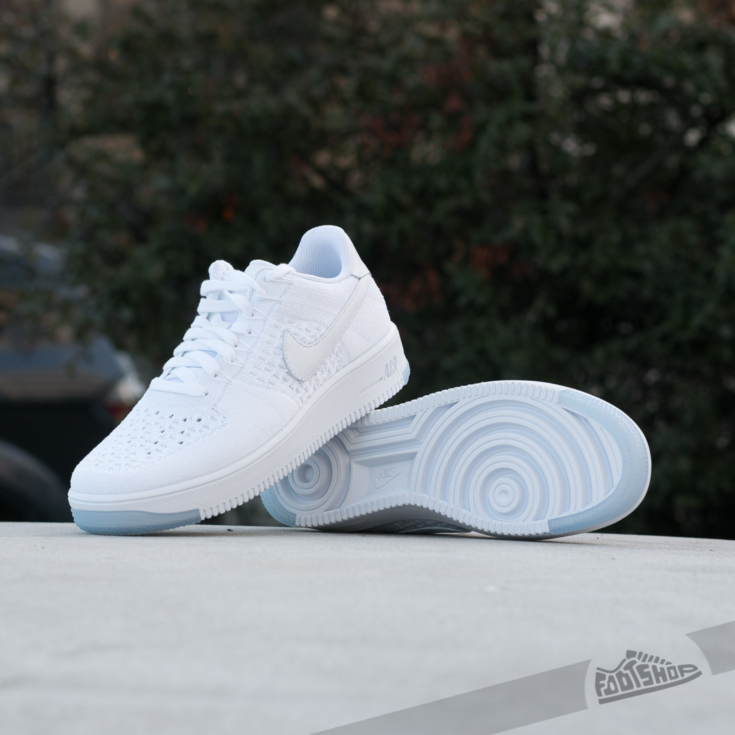 Men s shoes Nike Air Force 1 Ultra Flyknit Low White White Ice Footshop