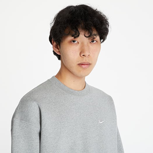 Sweatshirts Nike Nrg SoloSwoosh Crew Fleece Dk Grey Heather White