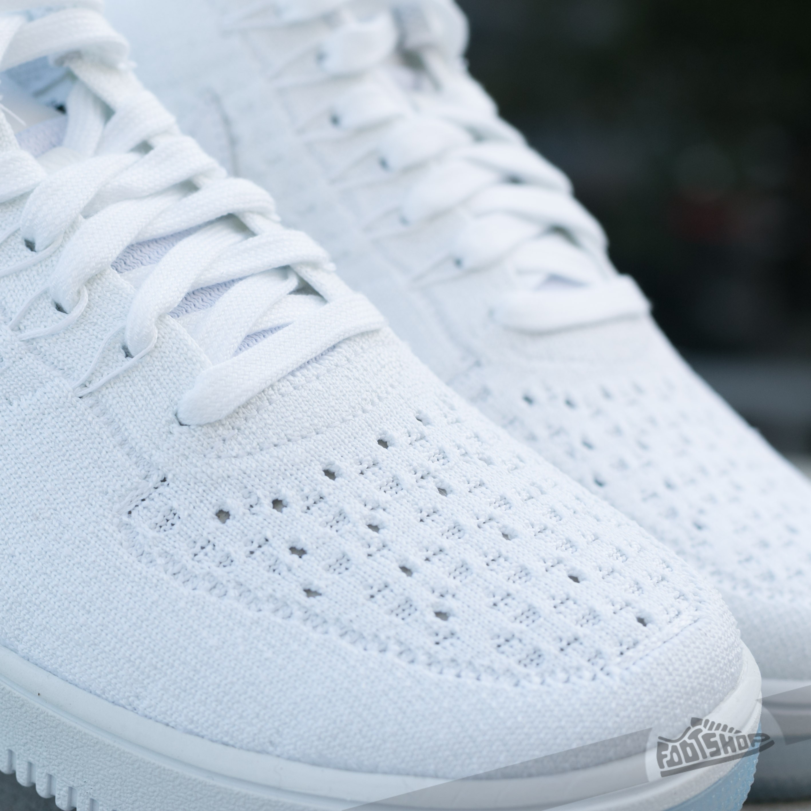 Men s shoes Nike Air Force 1 Ultra Flyknit Low White White Ice Footshop