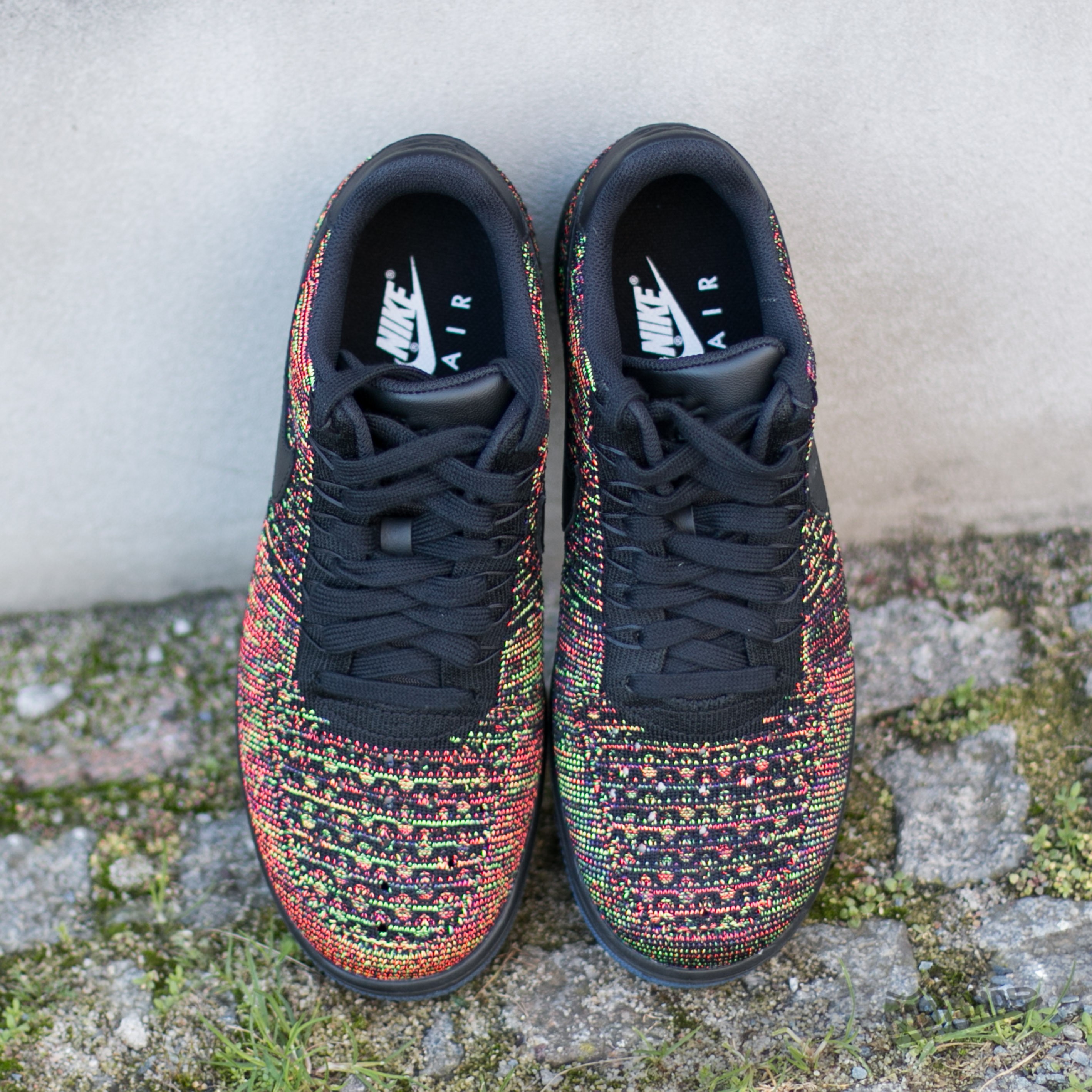 Nike air force 1 ultra flyknit low (black / bright crimson) store