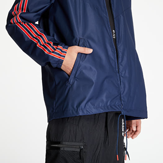 Adidas rain jacket blue sale