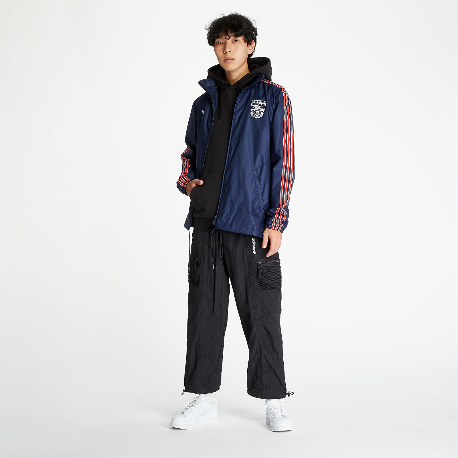 Kurtki adidas Arsenal Rain Jacket Collegiate Navy