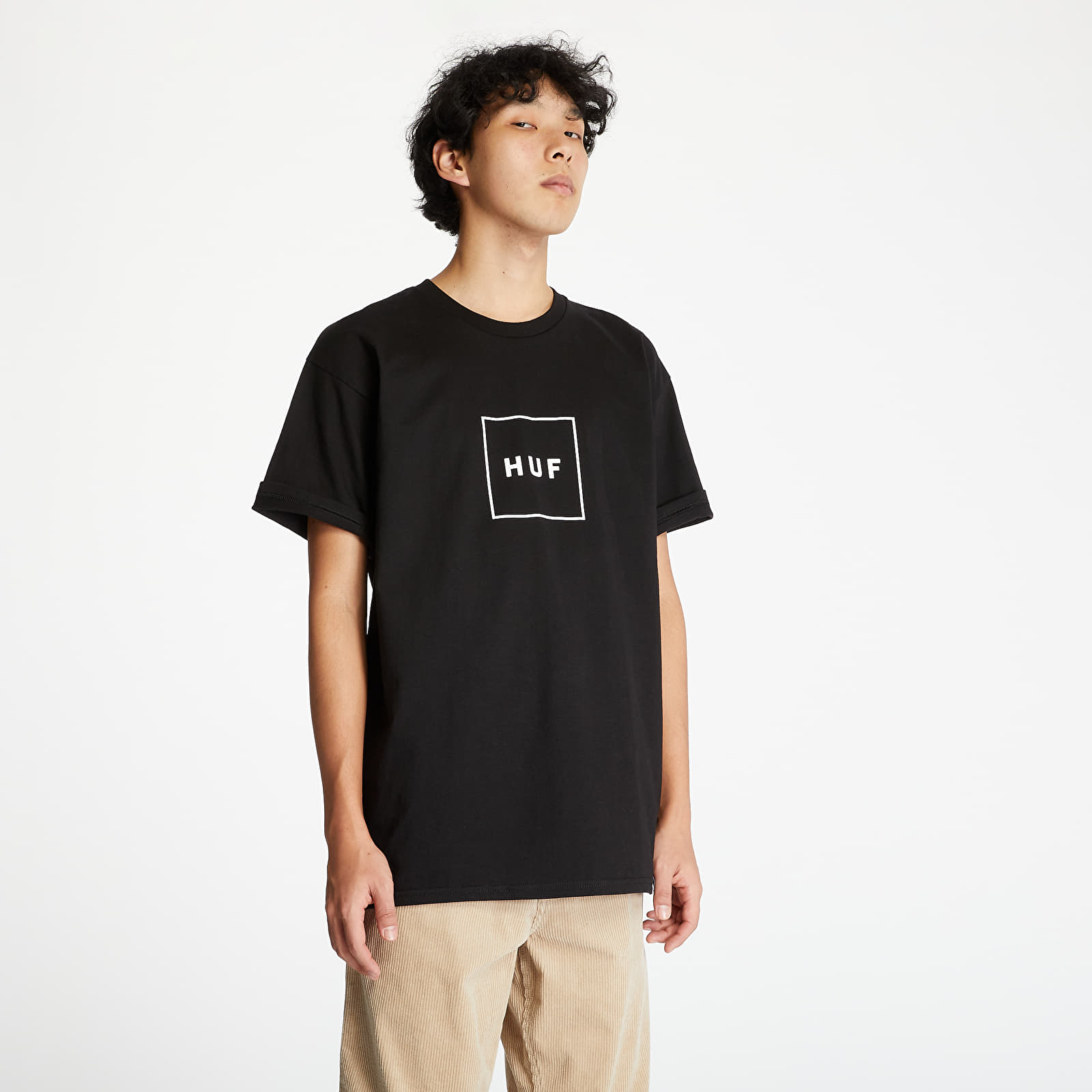 Тениски HUF Essentials Box Logo Shortsleeve Tee Black