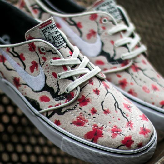 Pink floral janoski shop