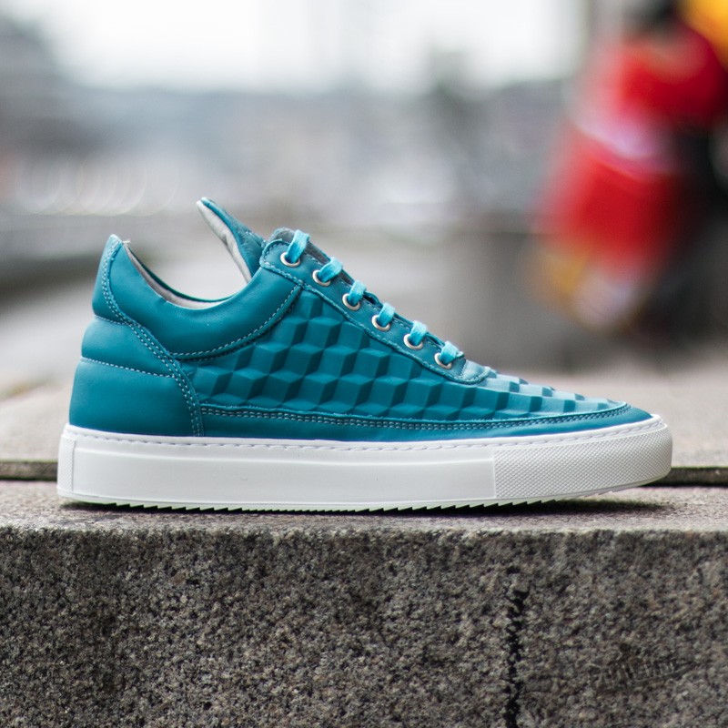 Dámské tenisky a boty Filling Pieces Low Top 3D Cubic Turquoise