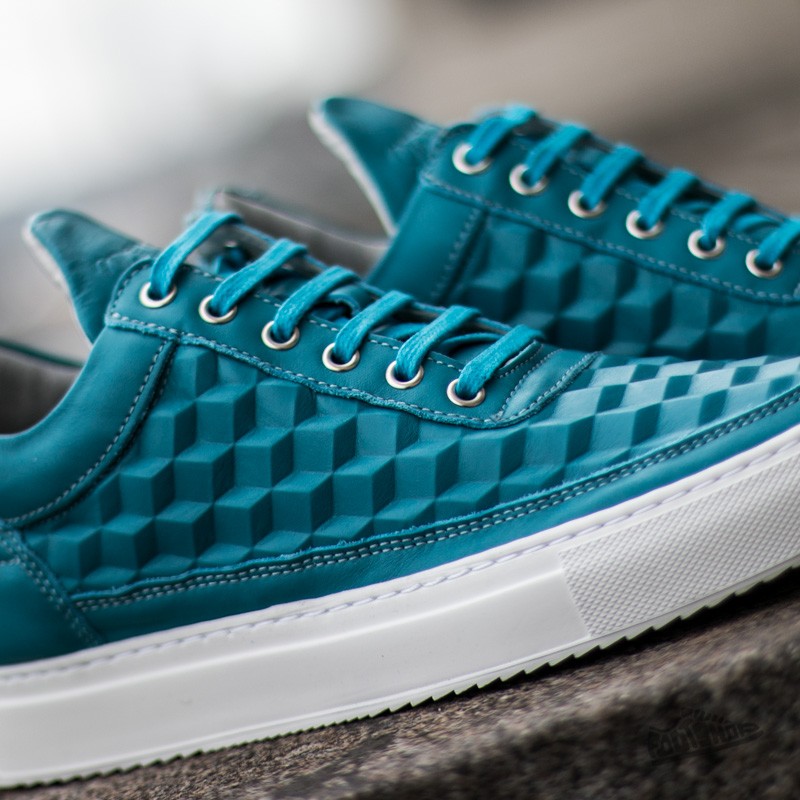 Dámské tenisky a boty Filling Pieces Low Top 3D Cubic Turquoise