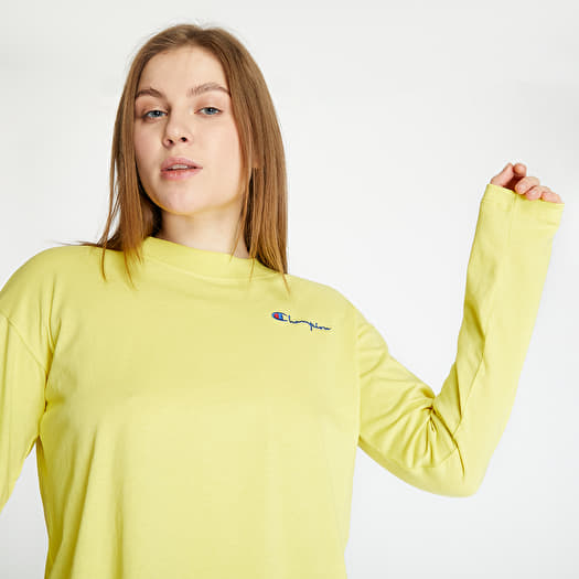 T-skjorter Champion Cropped Tee Yellow Footshop