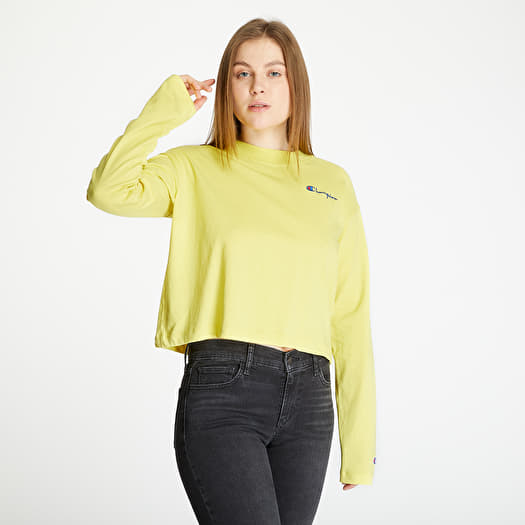 Yellow champion crop top discount
