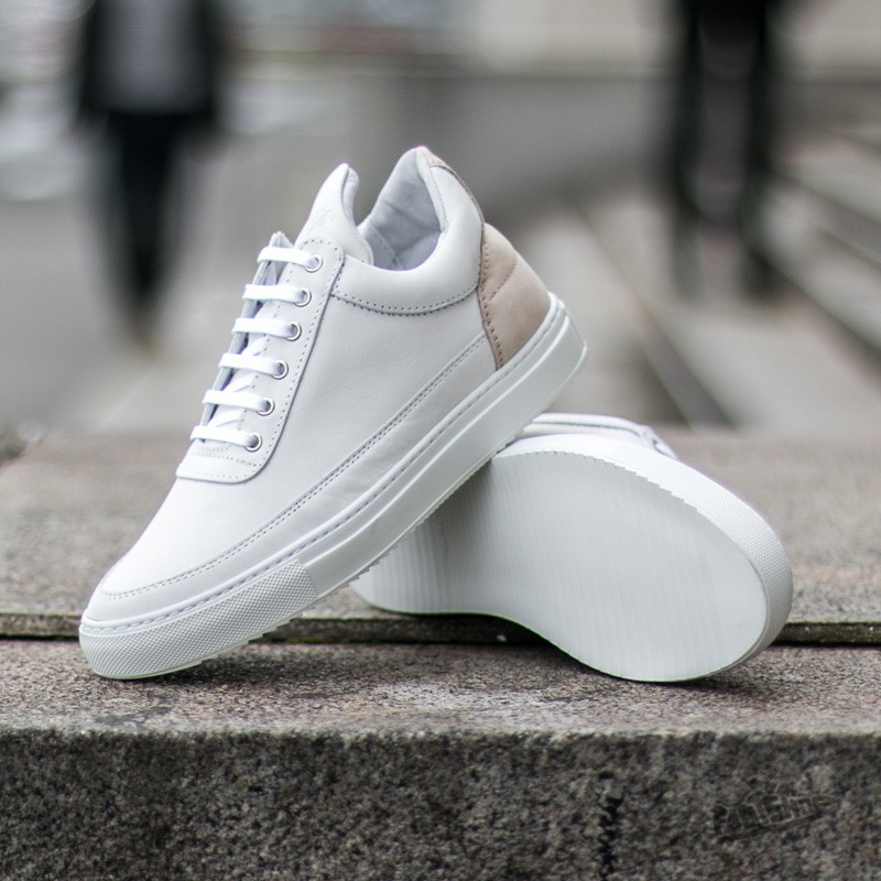 Women s shoes Filling Pieces Low Top Two Tones White Footshop