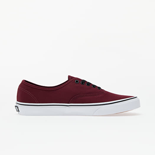 Vans authentic burgundy best sale mens
