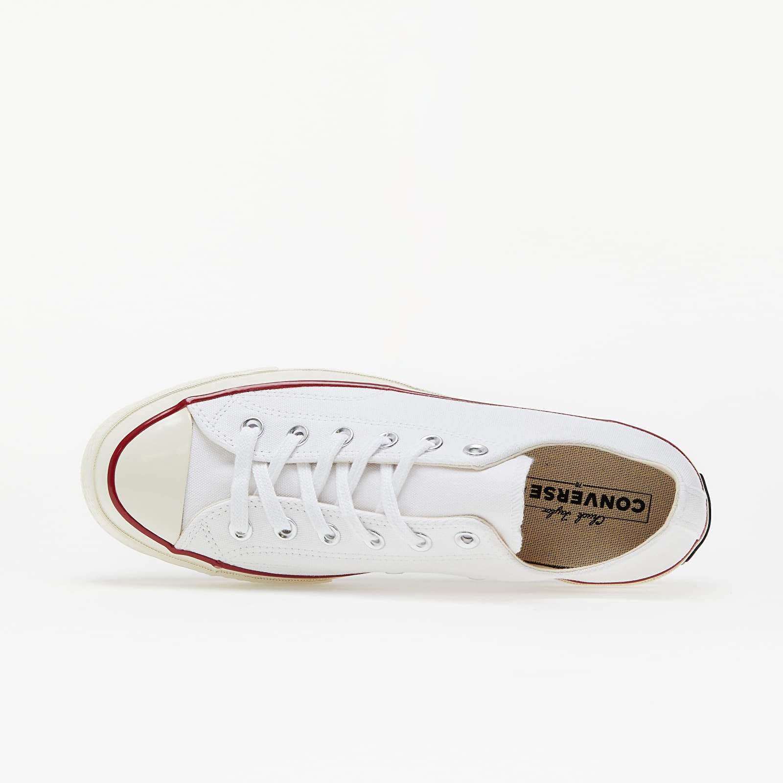 Încălțăminte și sneakerși pentru bărbați Converse Chuck Taylor All Star 70 Ox White/ Garnet/ Egret