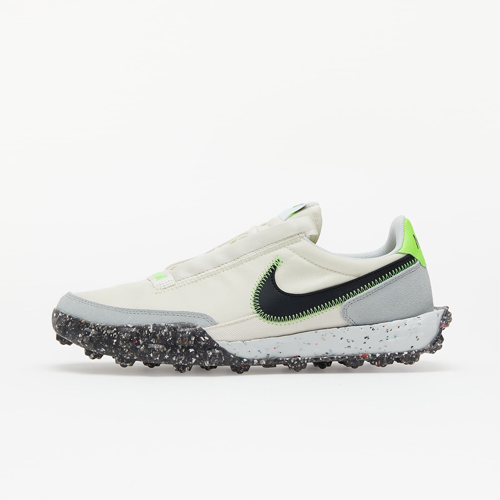 Dámske topánky a tenisky Nike W Waffle Racer Crater Pale Ivory/ Black-Electric Green