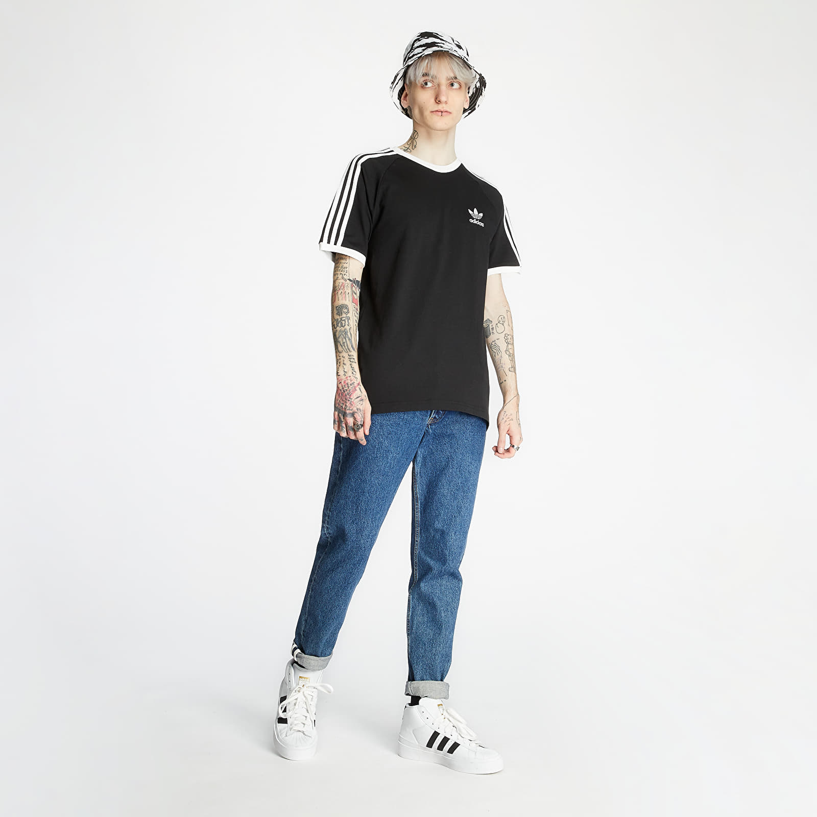 T-Shirts adidas 3-Stripes T-Shirt Black