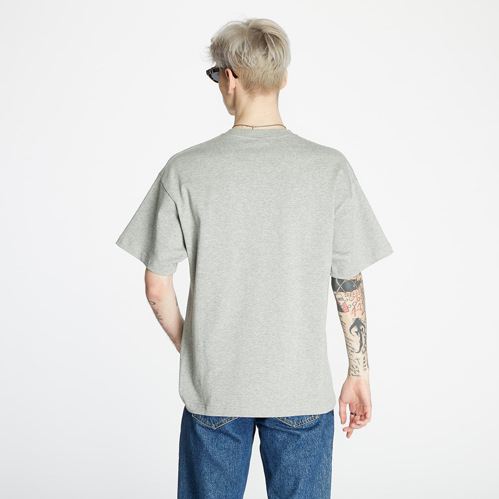 Tričká NikeLab Nrg SoloSwoosh Tee Dk Grey Heather/ White