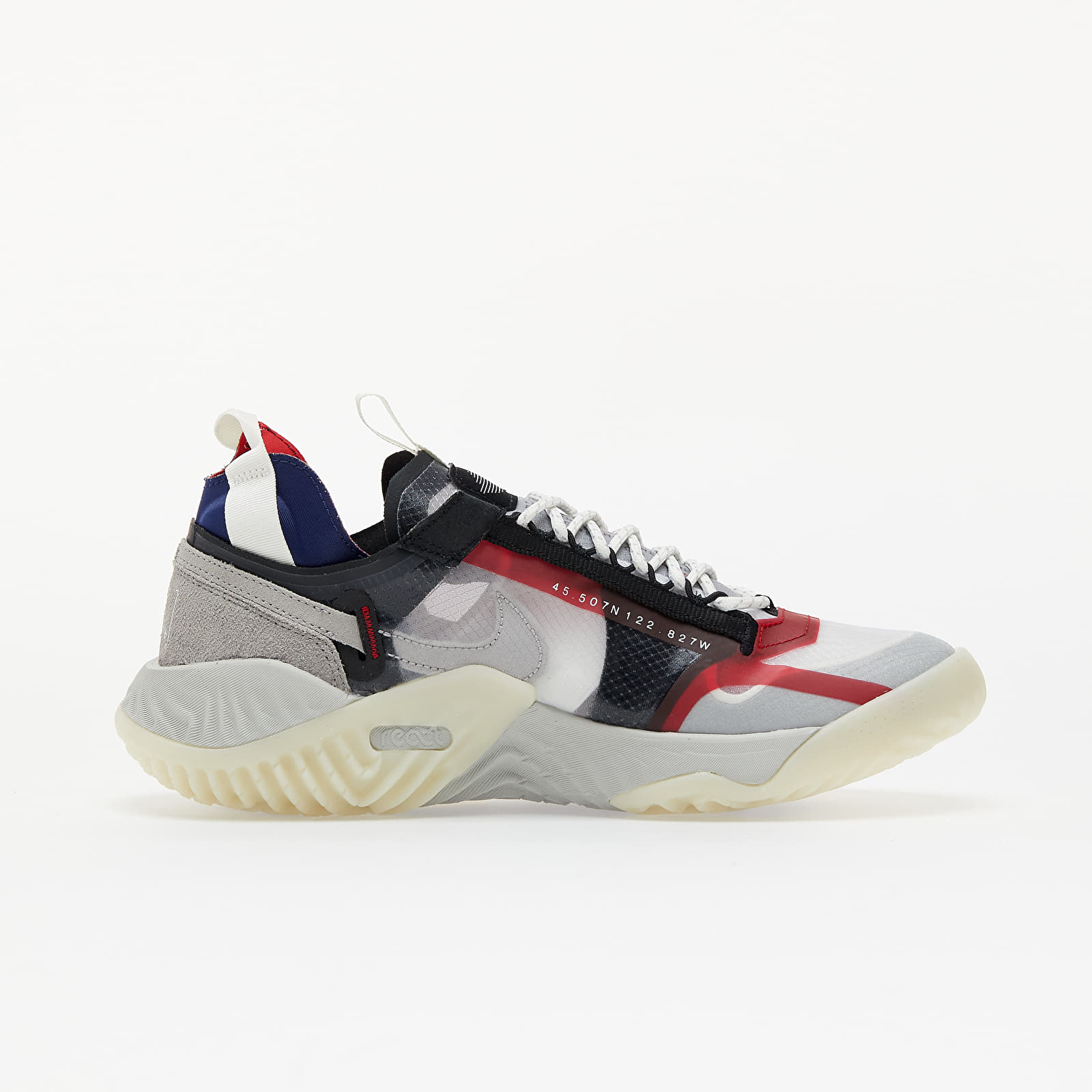Men's shoes Jordan Delta Breathe Clear/ Medium Grey-Light Bone-Varsity Red