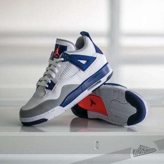 Jordan 4 white orange blue online
