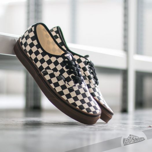 Vans authentic on sale black and gum