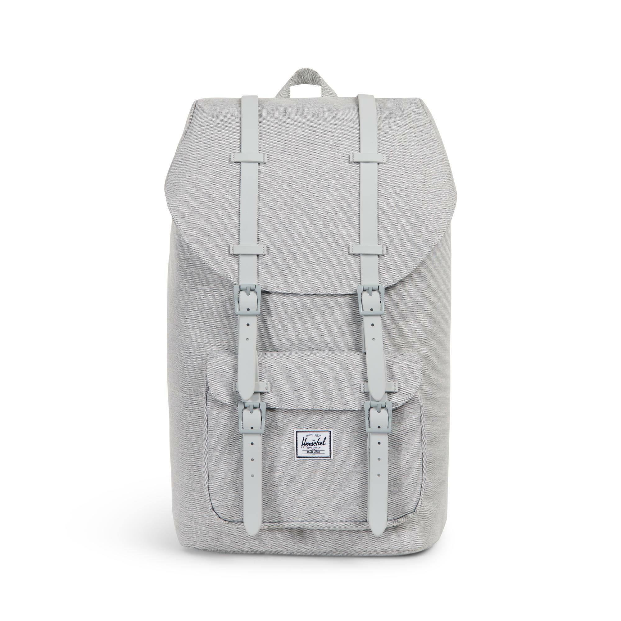 Batohy Herschel Supply Little America Backpack Light Grey Crosshatch