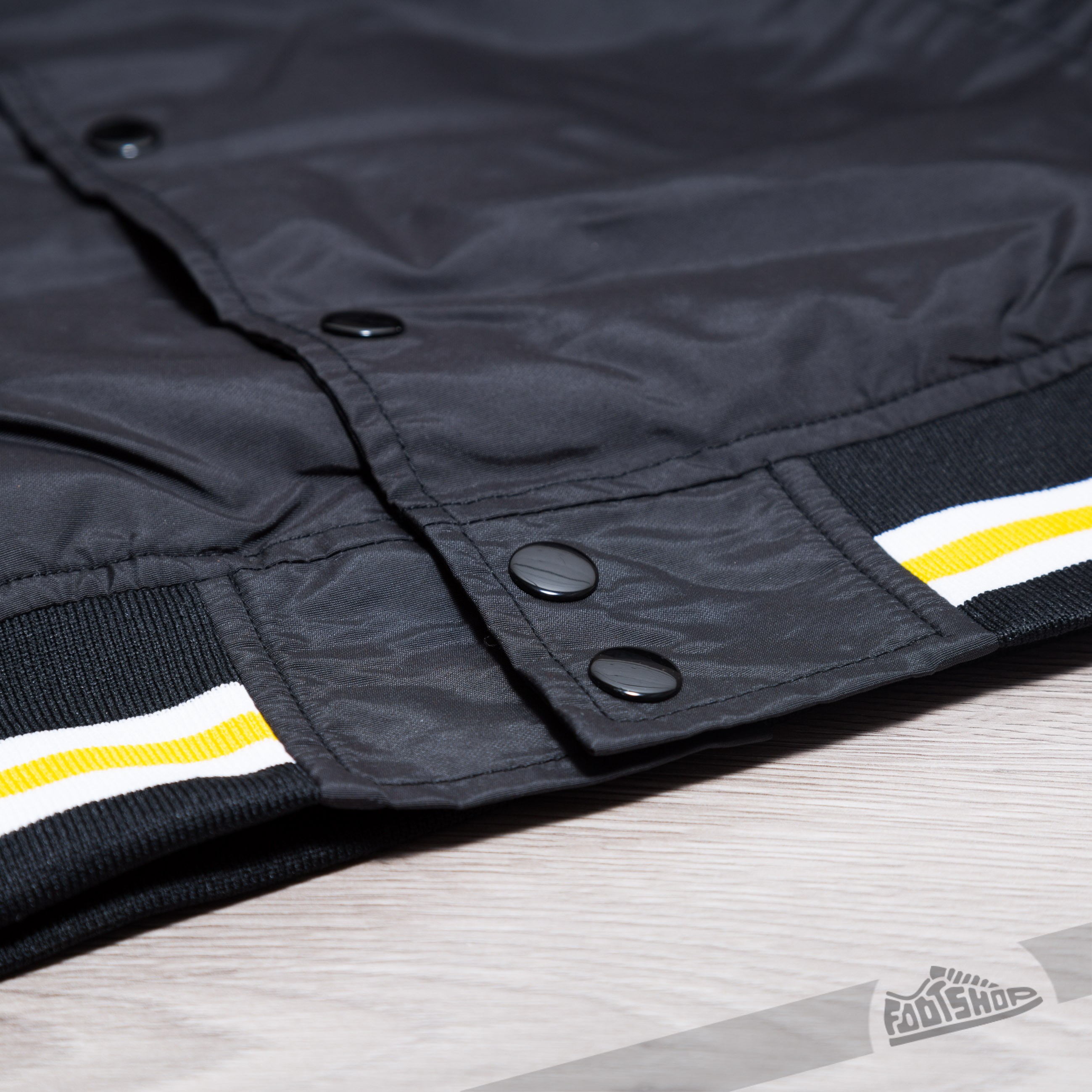 Jackets Stüssy Logo Stadium Jacket Black (115276 black EH1) | Footshop