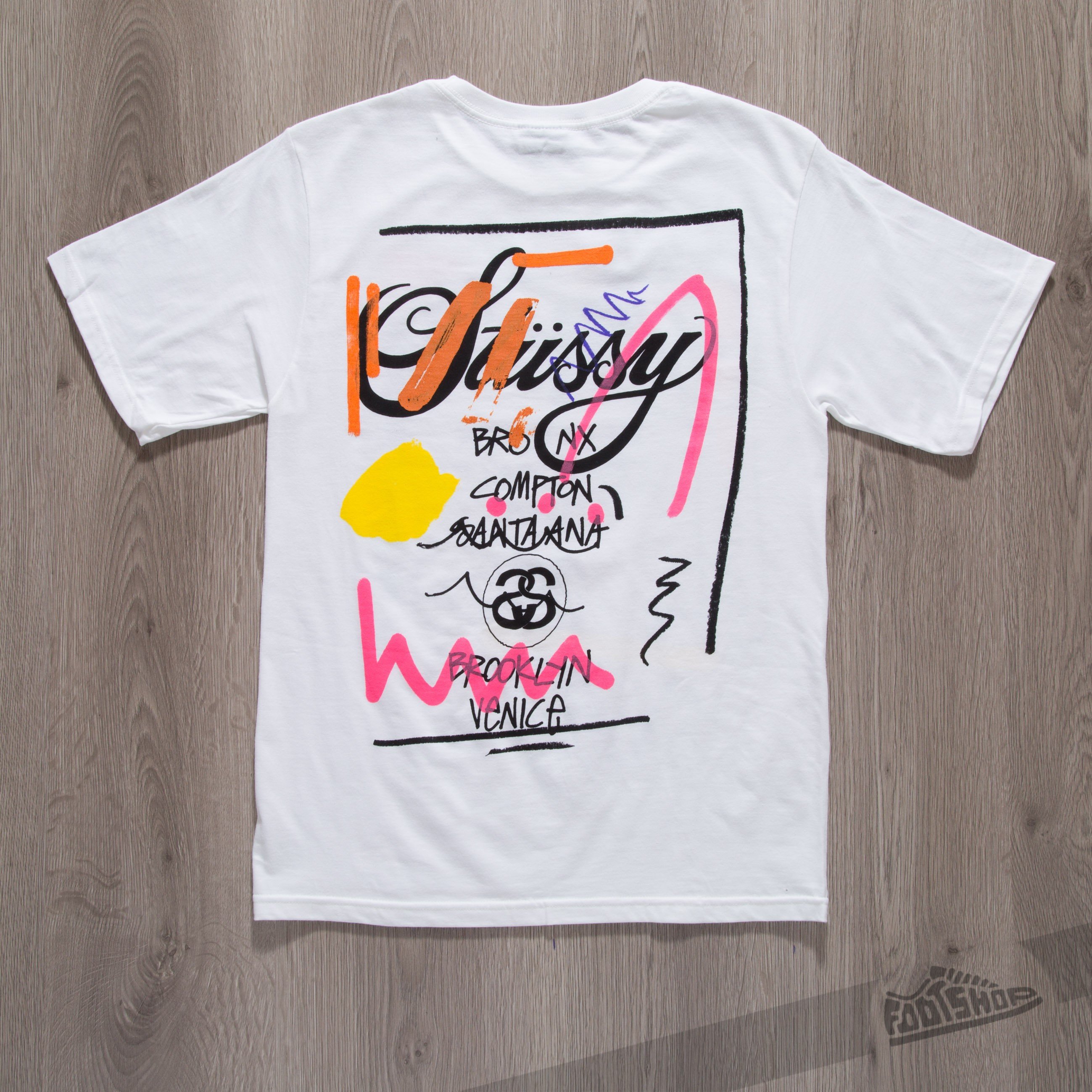 T-shirt Stüssy WT Doodle Tee White