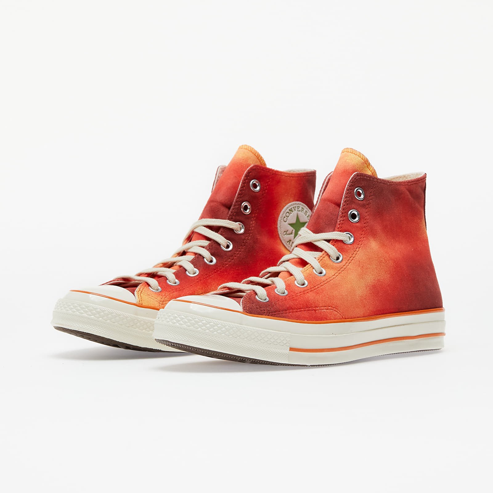 Red orange converse best sale