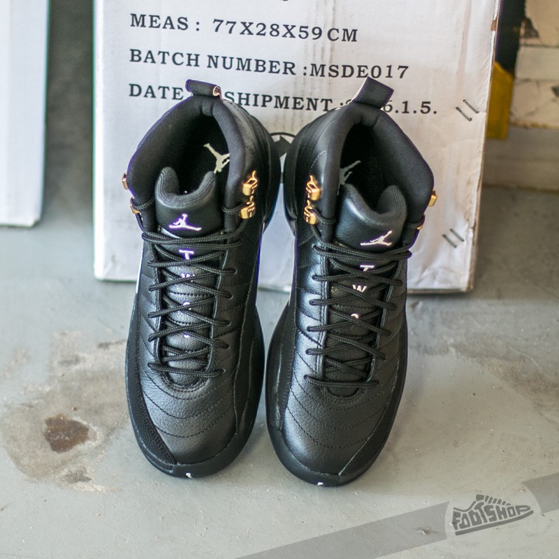 Womens retro 12 store black and gold