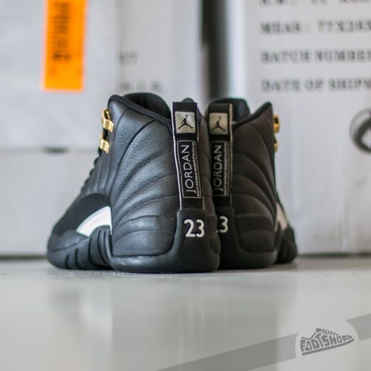 Jordan 12 womens black and clearance gold