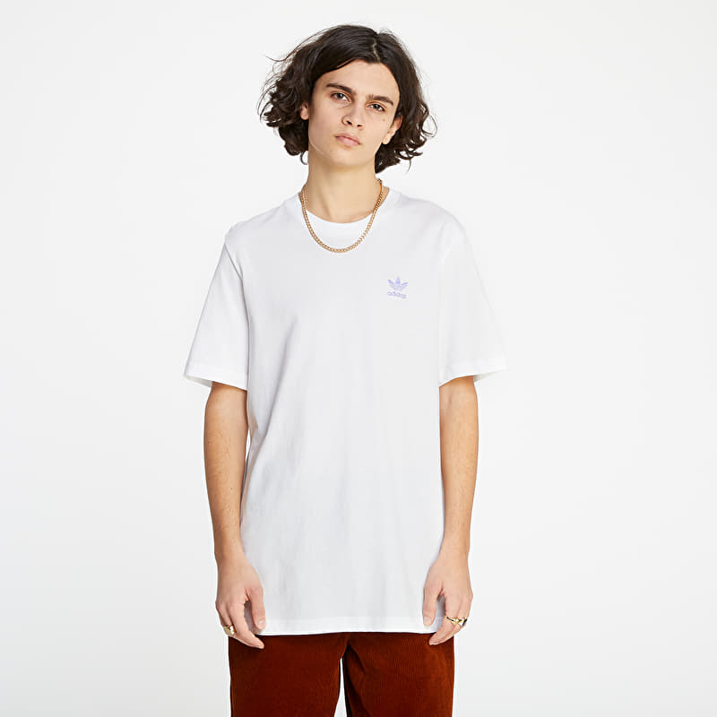 T-paita adidas Trefoil Essentials Tee White/ Light Purple