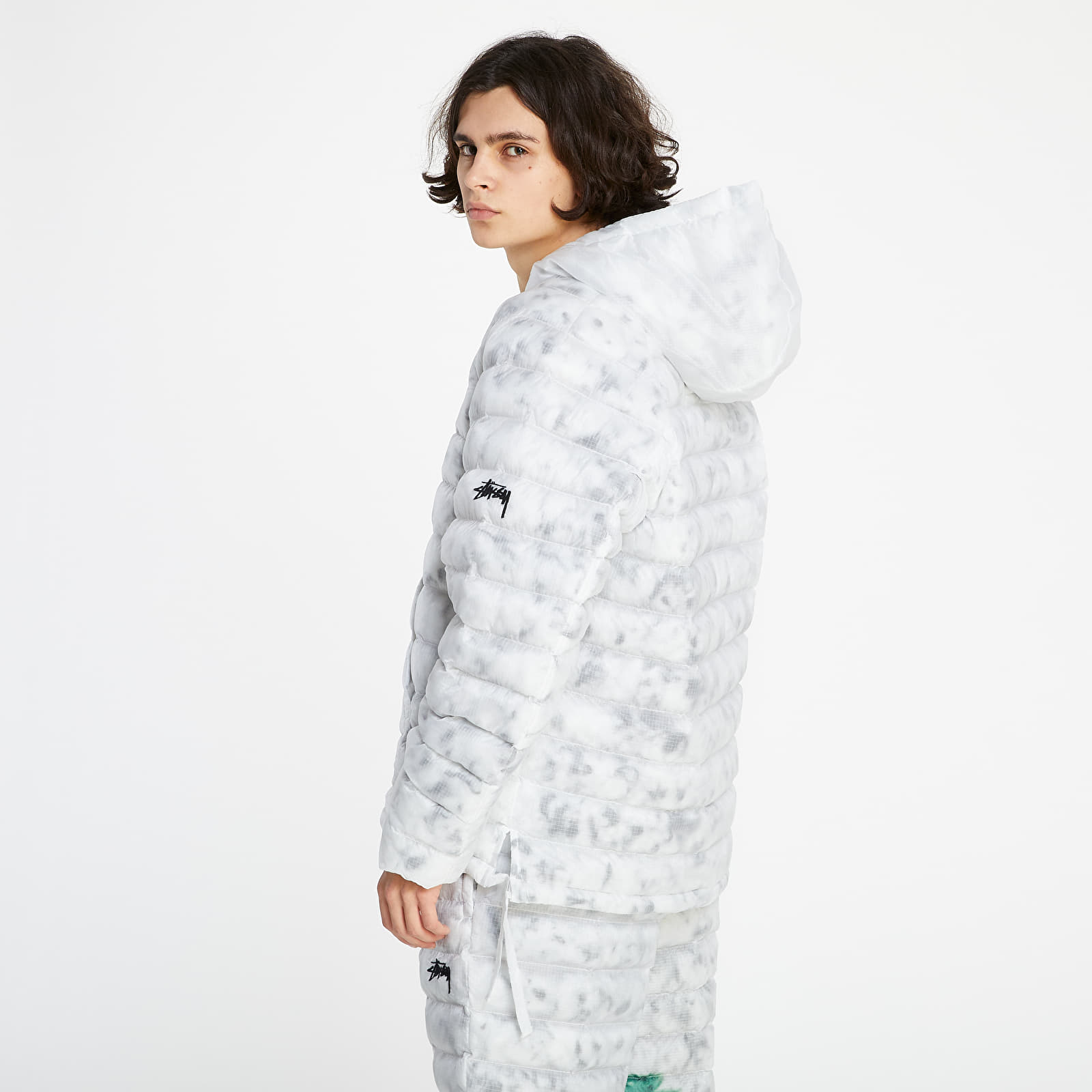 Kurtki Nike x Stüssy Sportswear Jacket White/ Gorge Green