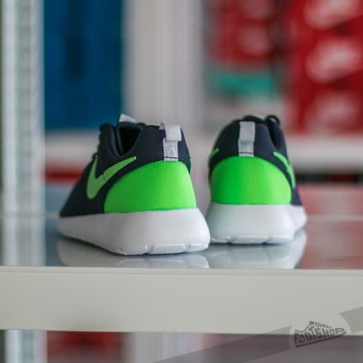 Women s shoes Nike Roshe One GS Obsidian Voltage Green Lucid Green White Footshop