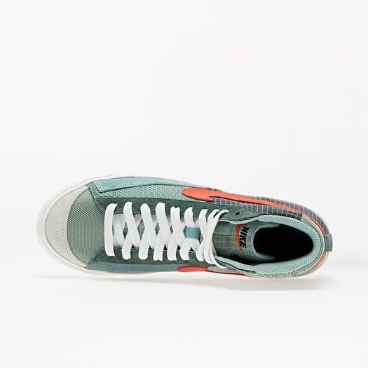 Men s shoes Nike Blazer Mid 77 Patch Dutch Green Tm Orange Galactic Jade Footshop