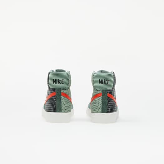 Scarpe uomo Nike Blazer Mid 77 Patch Dutch Green Tm Orange