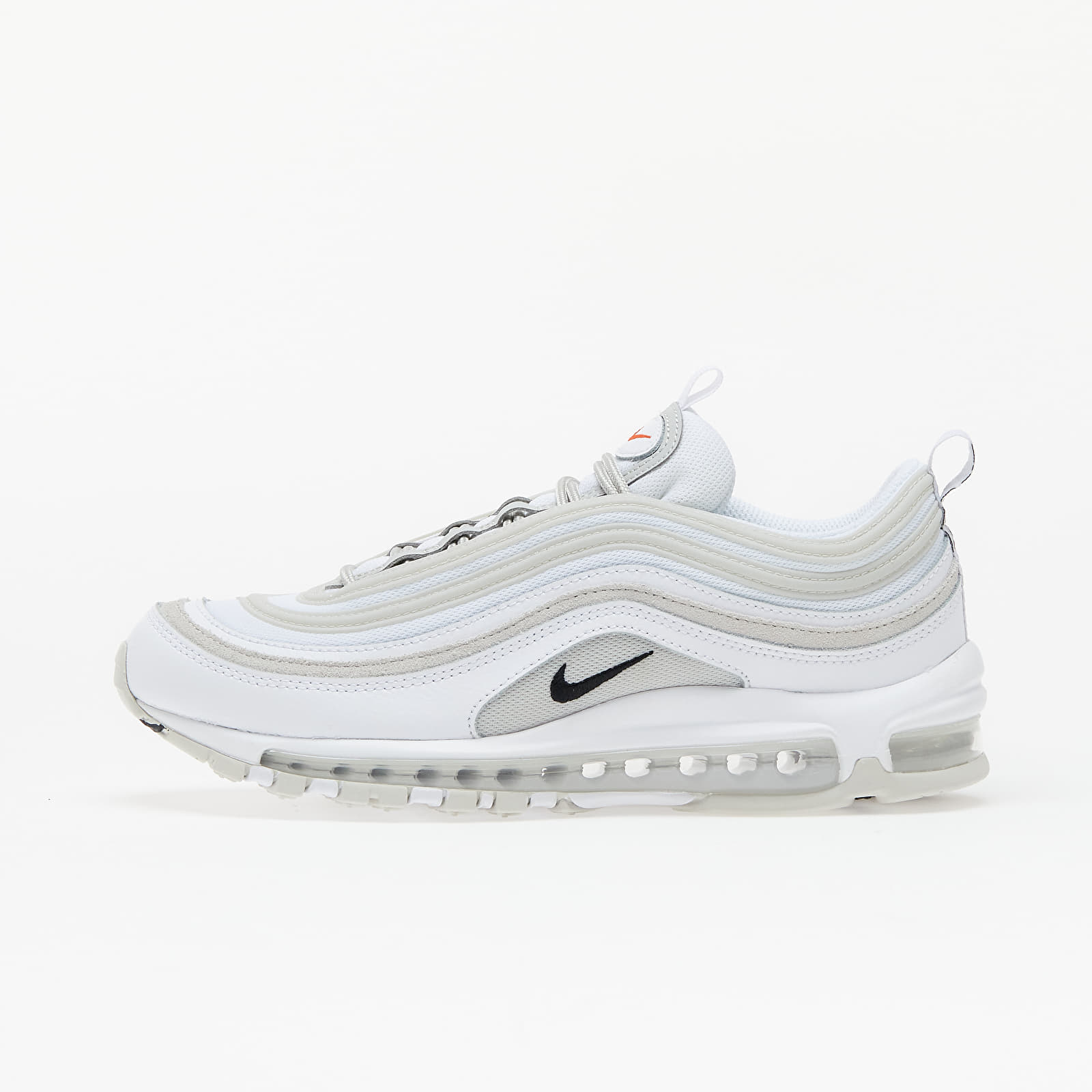 White air max 97 orange swoosh 2025