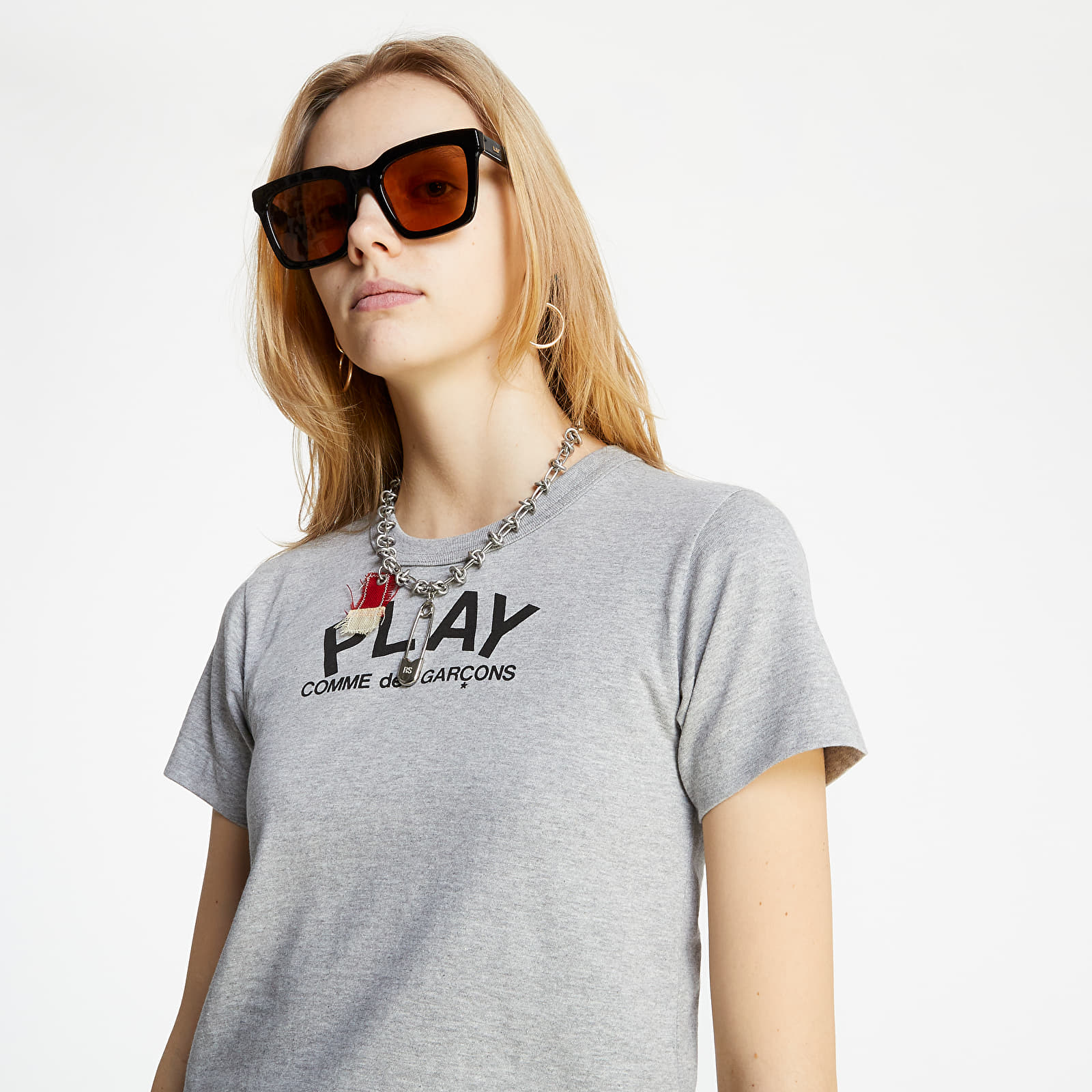 Camisetas Comme des Garçons PLAY Tee Grey