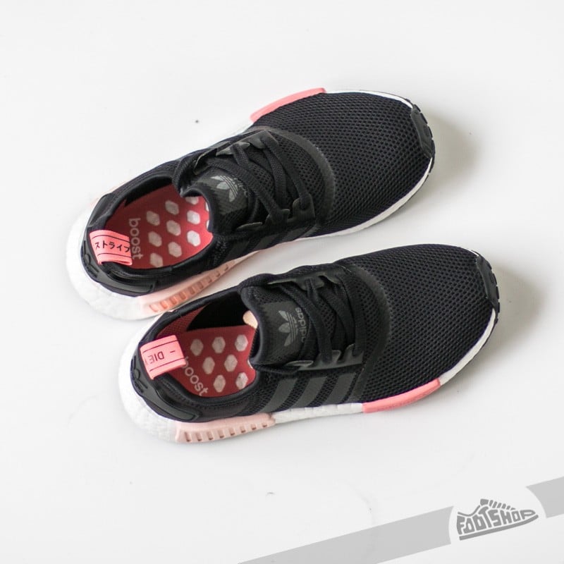 Women's adidas nmd black/peach/pink sale
