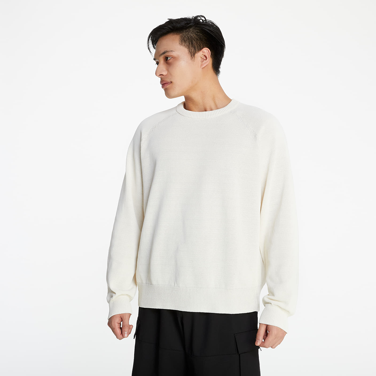 トップス Y-3 Classic Knit Crew Sweater XL Sweaters Y-3 Classic Knit Crew Sweater Core White | Footshop