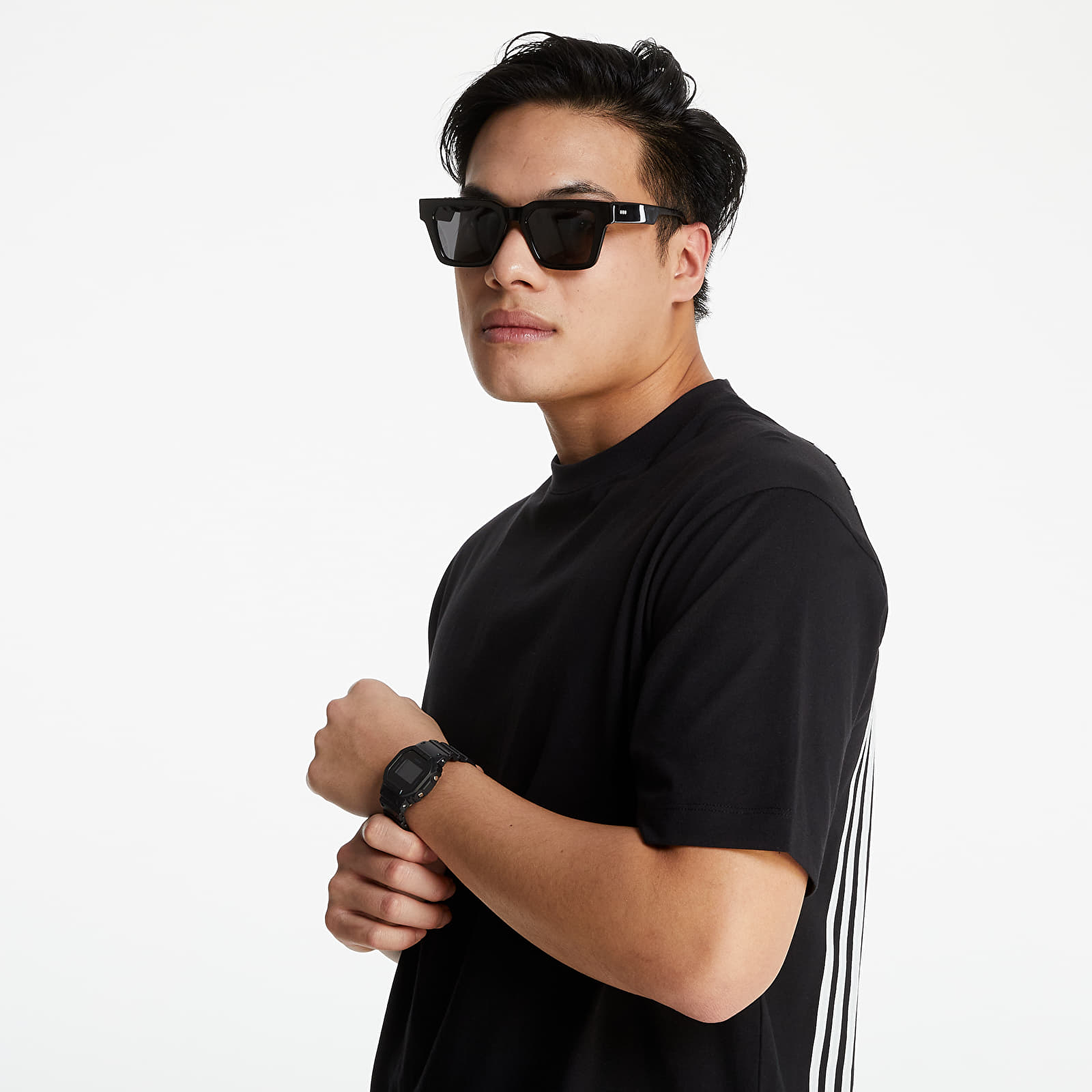 Pólók Y-3 3 Stripes SS Tee Black