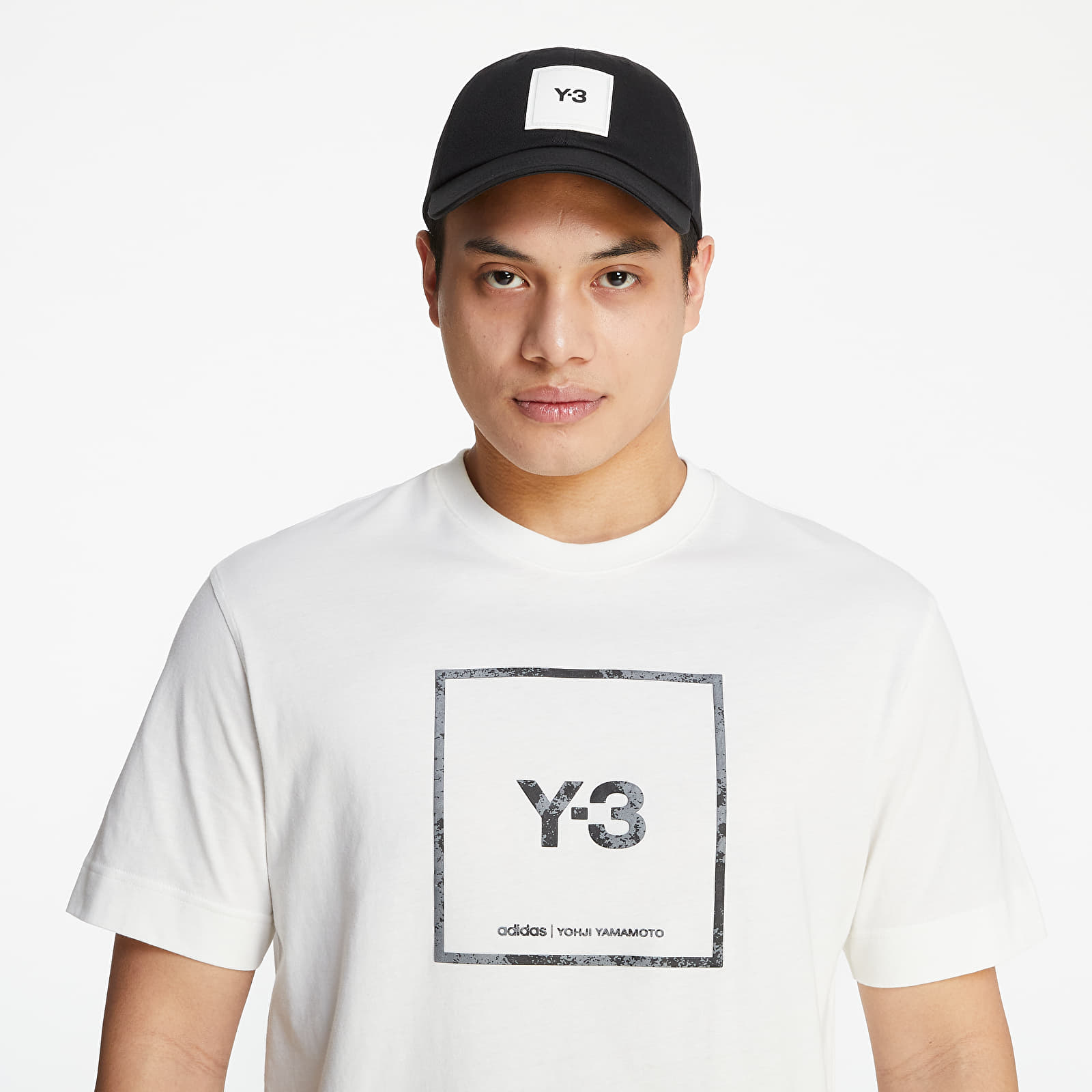 Pólók Y-3 Square Label Graphic SS Tee Core White