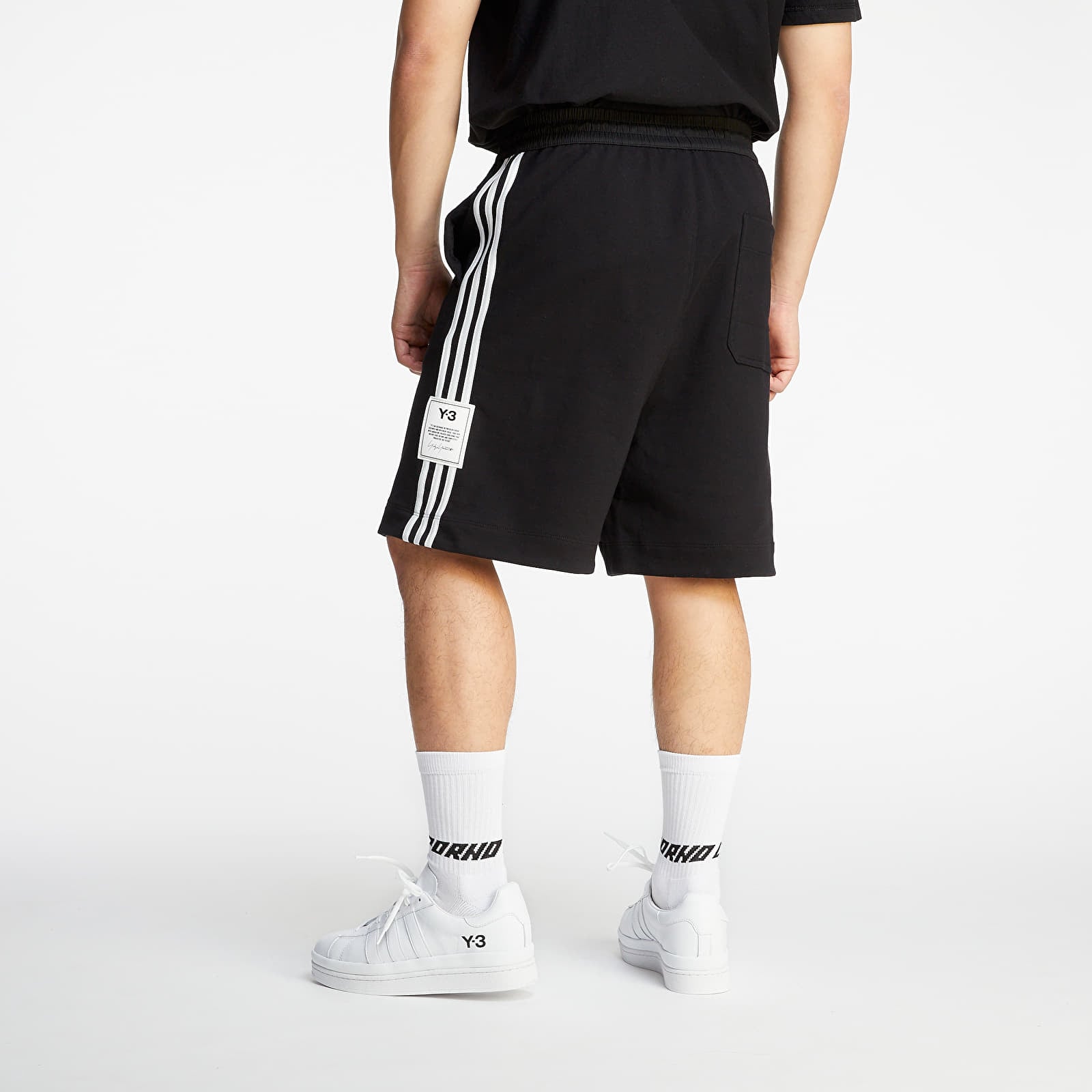 Shorts Y-3 3 Stripes Terry Shorts Black (H16336) | Footshop