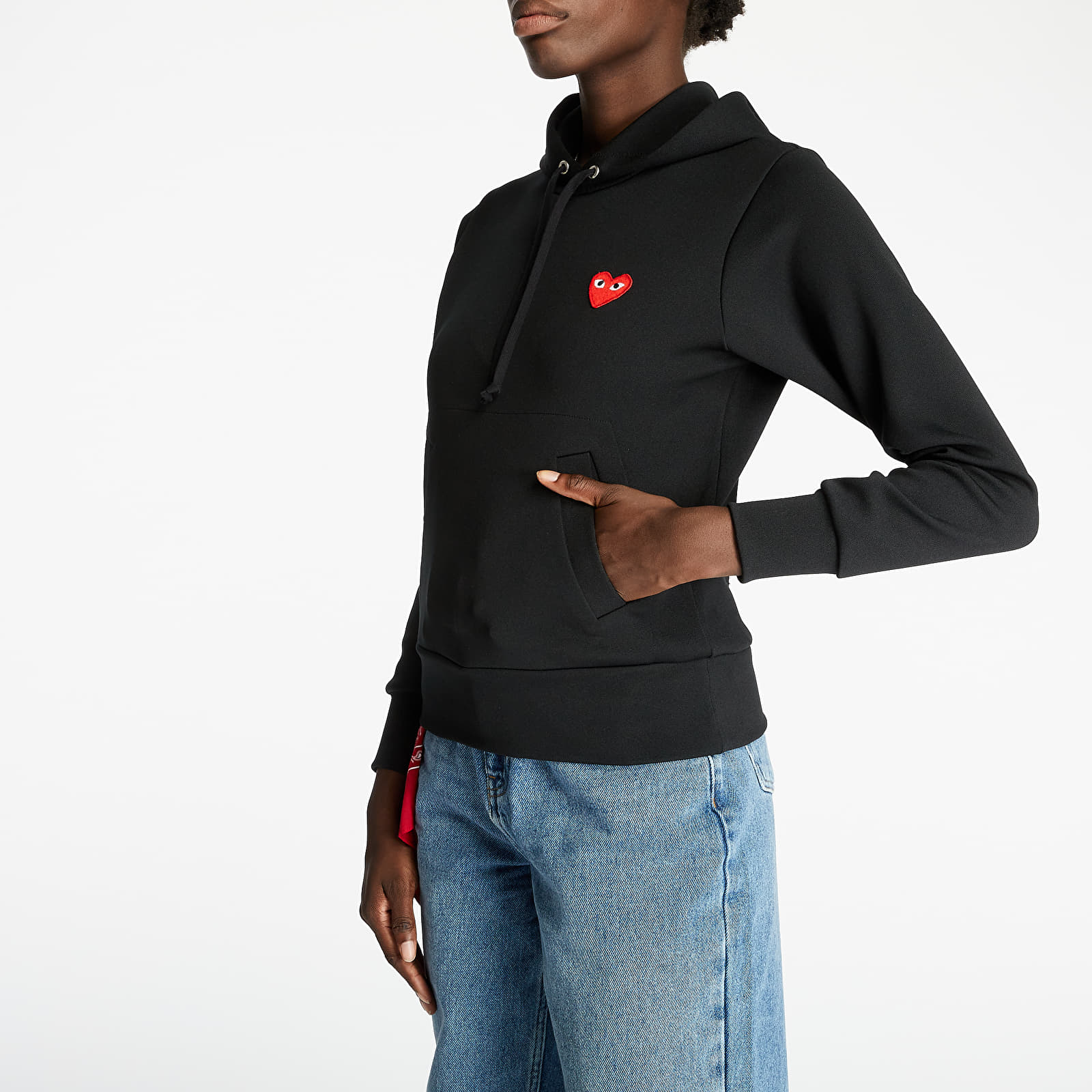 Sudaderas Comme des Garçons PLAY Hooded Sweatshirt Black