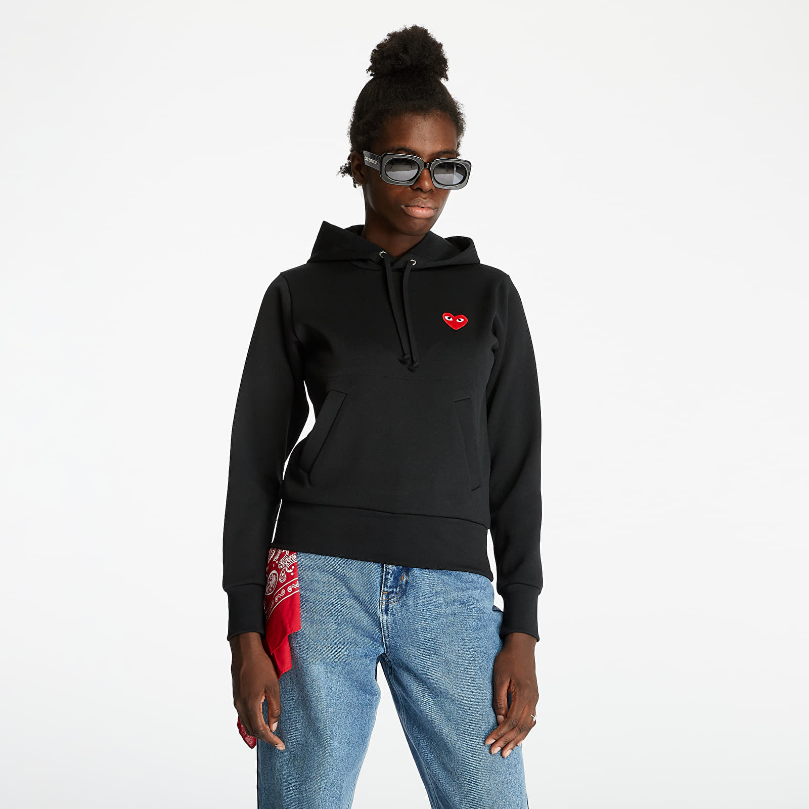 Sudaderas Comme des Garçons PLAY Hooded Sweatshirt Black