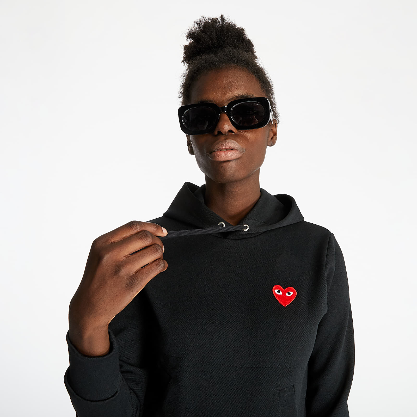 Sudaderas Comme des Garçons PLAY Hooded Sweatshirt Black