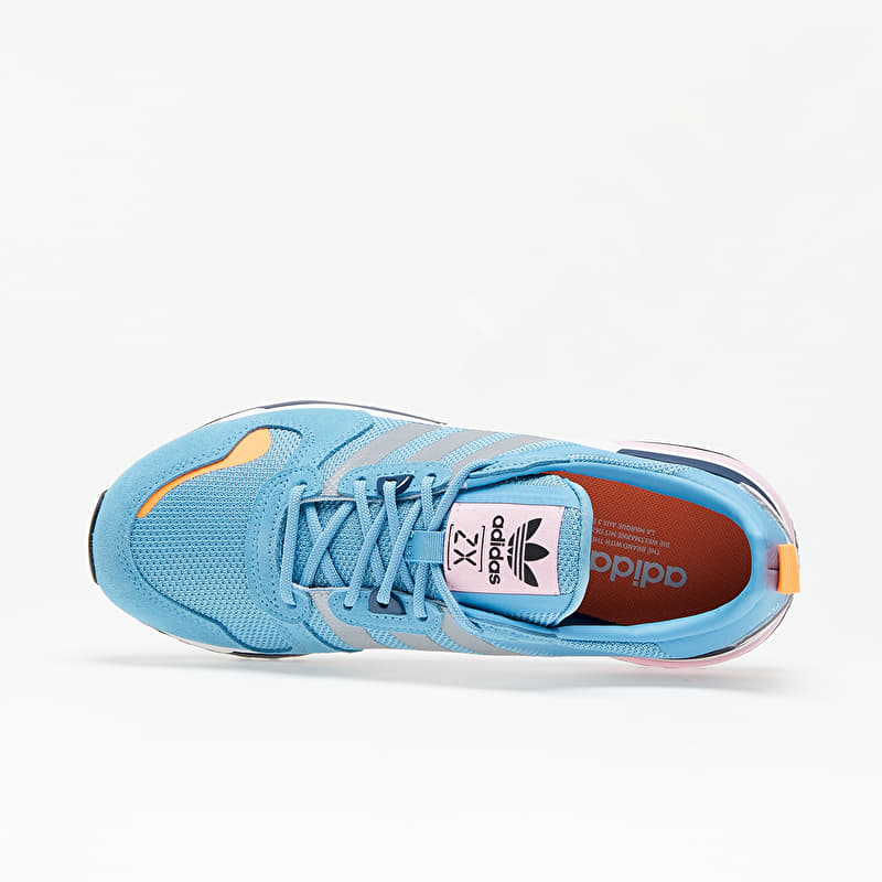 あお。 Women's shoes adidas ZX 700 HD W Hazy Blue/ Silver Met./ Crew Navy