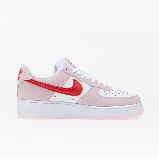 Herren Sneaker und Schuhe Nike Air Force 1 07 QS Tulip Pink University Red White Footshop